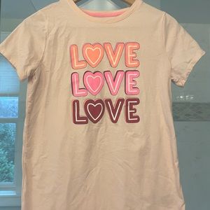 Love shirt for girls. Worn once.